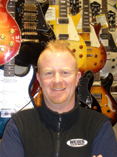Stew plays guitar and Keyboard & has a huge range of knowledge of all musical instruments.